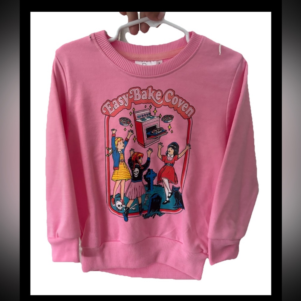 Easy-Bake Coven Retro Horror Halloween Sweatshirt Size 2T